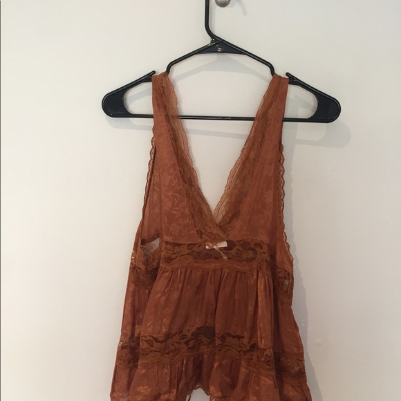 Free People lace trim tank top - Picture 4 of 5